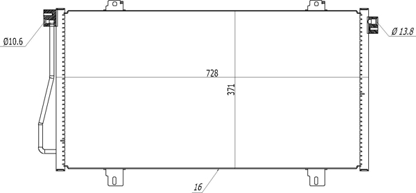 Condenser, air conditioning - 611 207 HART