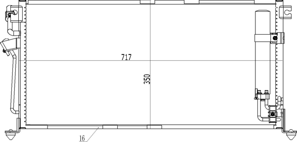 Condenser, air conditioning - 611 260 HART