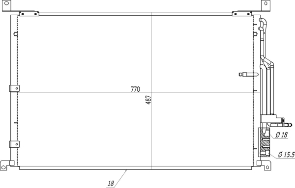 Condenser, air conditioning - 612 123 HART