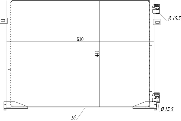 Condenser, air conditioning - 613 939 HART