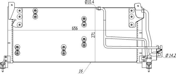 Condenser, air conditioning - 614 478 HART