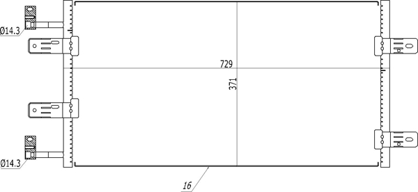 Condenser, air conditioning - 614 482 HART