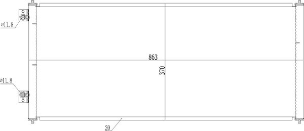 Condenser, air conditioning - 614 484 HART