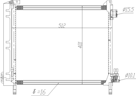 Condensatore, Climatizzatore - 614 492 HART