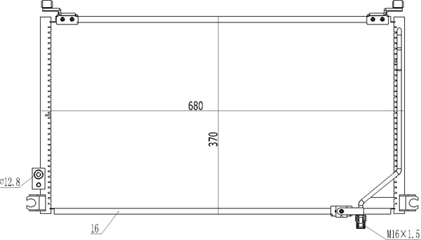 Condenser, air conditioning - 614 522 HART