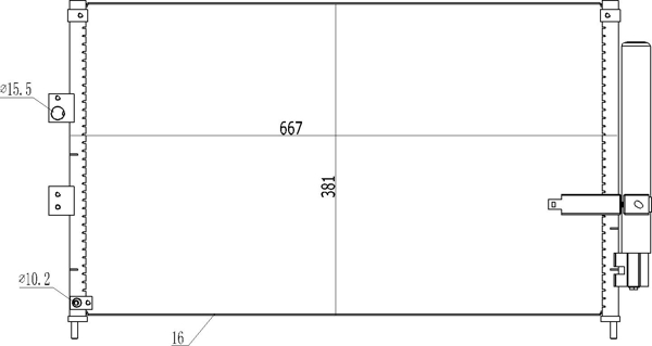 Condensatore, Climatizzatore - 614 536 HART