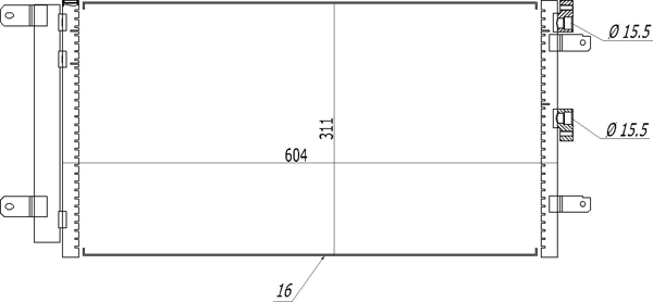 Condensatore, Climatizzatore - 614 539 HART