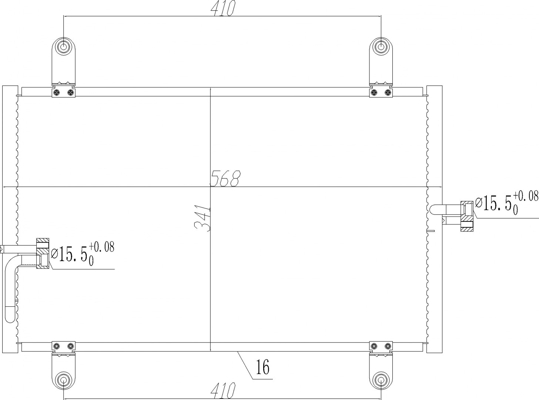Condenser, air conditioning - 619 499 HART