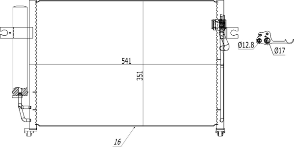 Condensatore, Climatizzatore - 619 553 HART