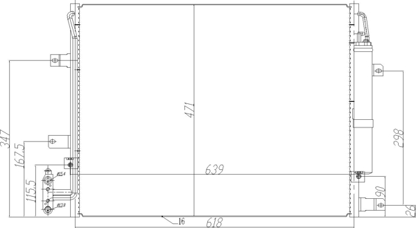 Condensatore, Climatizzatore - 620 040 HART
