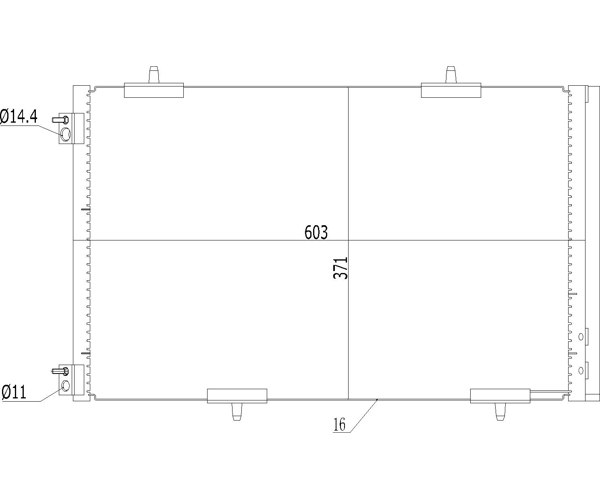 Condenser, air conditioning - 621 611 HART