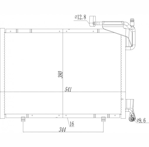 Condenser, air conditioning - 621 612 HART