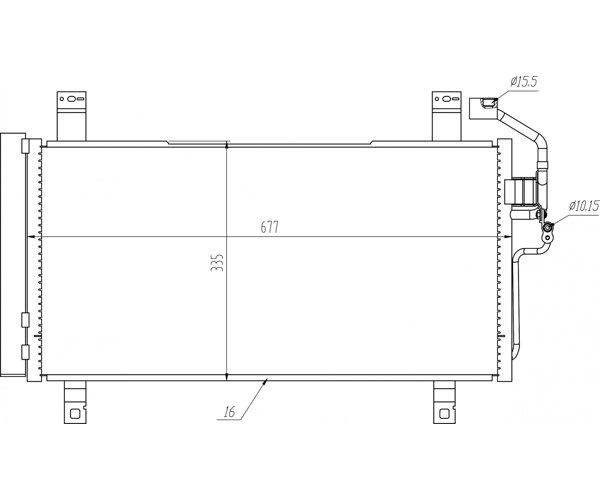Condenser, air conditioning - 621 619 HART