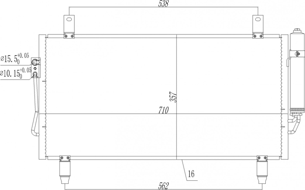 Condensatore, Climatizzatore - 621 621 HART