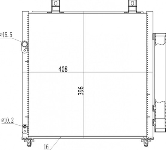 Condenser, air conditioning - 621 625 HART