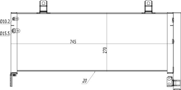 Condenser, air conditioning - 621 626 HART