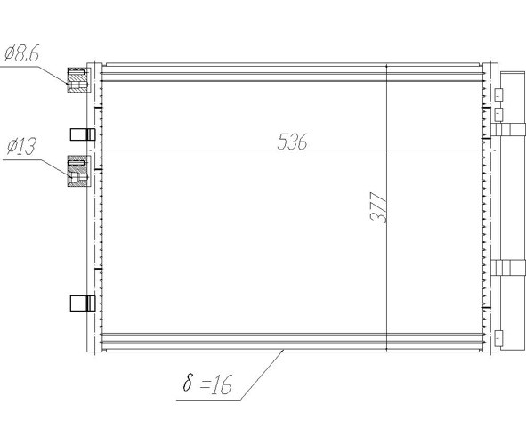Condenser, air conditioning - 621 629 HART