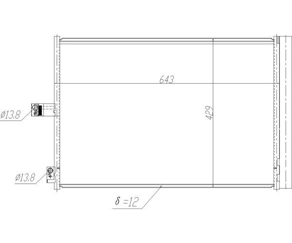 Condenser, air conditioning - 621 631 HART