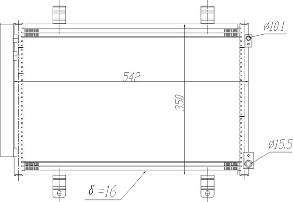 Condenser, air conditioning - 621 633 HART