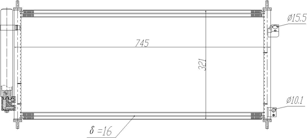 Condensatore, Climatizzatore - 621 637 HART