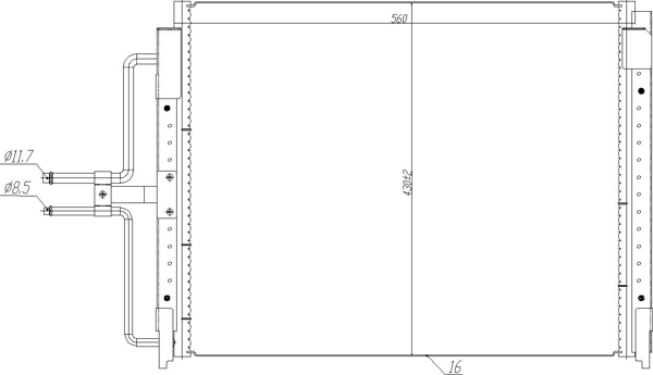 Condenser, air conditioning - 621 668 HART