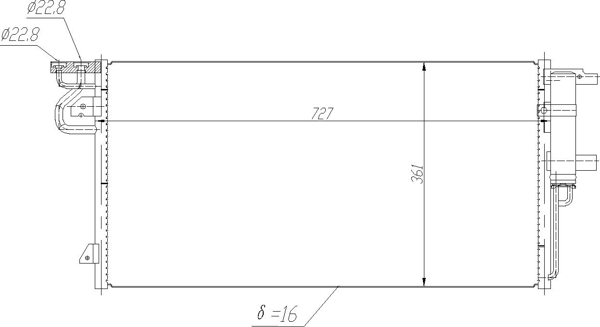Condensatore, Climatizzatore - 623 436 HART