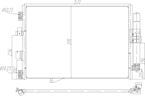 Condenser, air conditioning - 623 859 HART