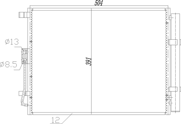 Condenser, air conditioning - 623 915 HART