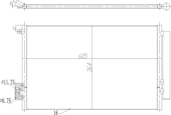 Condenser, air conditioning - 623 919 HART