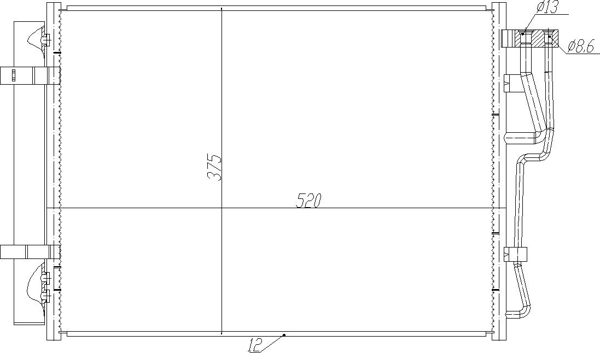 Condenser, air conditioning - 623 920 HART