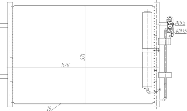 Condensatore, Climatizzatore - 623 923 HART