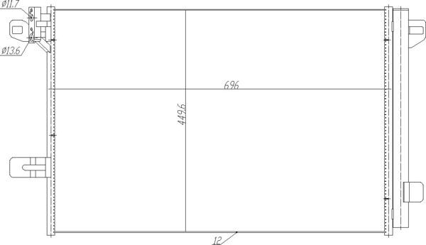 Condenser, air conditioning - 623 926 HART