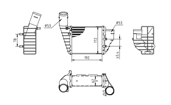 Intercooler - 636 914 HART