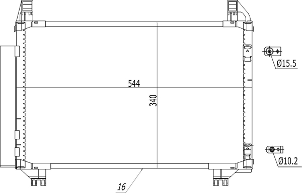 Condenser, air conditioning - 636 920 HART