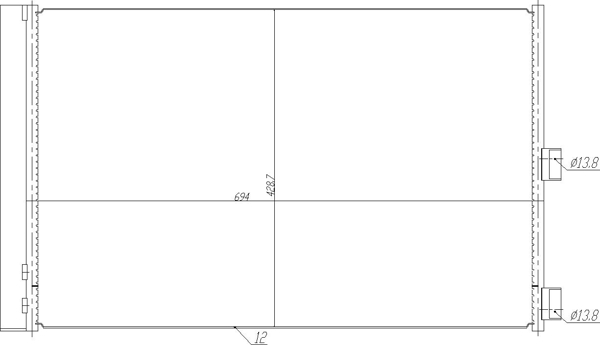 Condenser, air conditioning - 636 946 HART