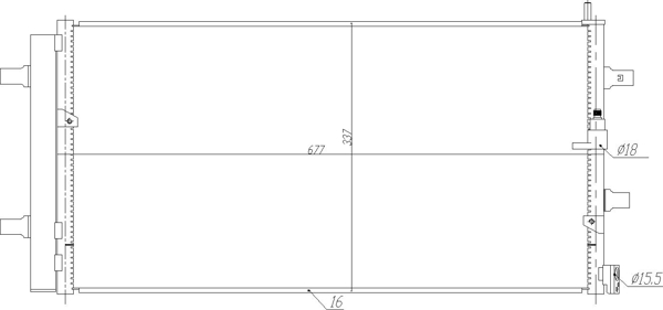 Condenser, air conditioning - 636 947 HART