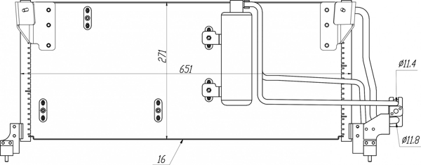 Condenser, air conditioning - 636 959 HART