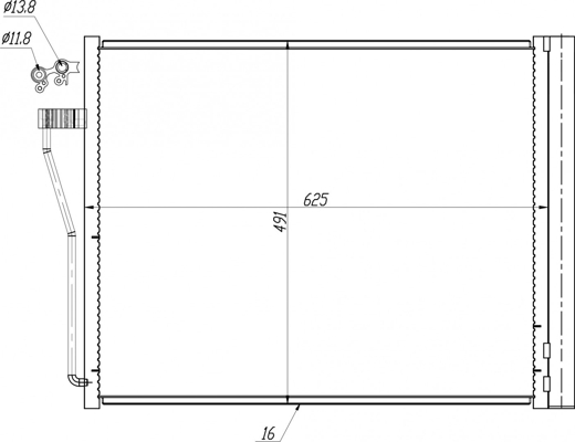 Condenser, air conditioning - 636 971 HART