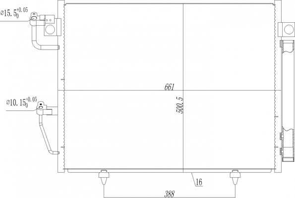 Condenser, air conditioning - 636 979 HART