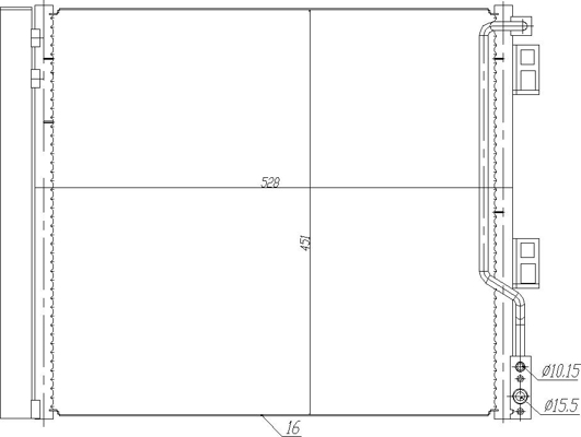 Condenser, air conditioning - 636 987 HART