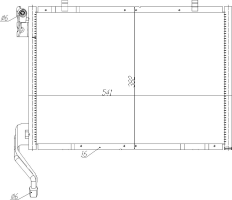 Condenser, air conditioning - 636 993 HART