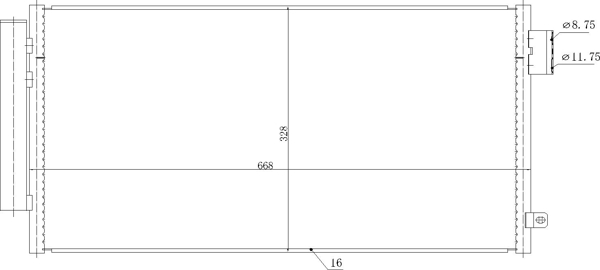 Condenser, air conditioning - 637 006 HART