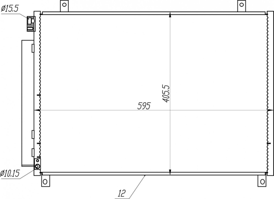 Condenser, air conditioning - 645 302 HART