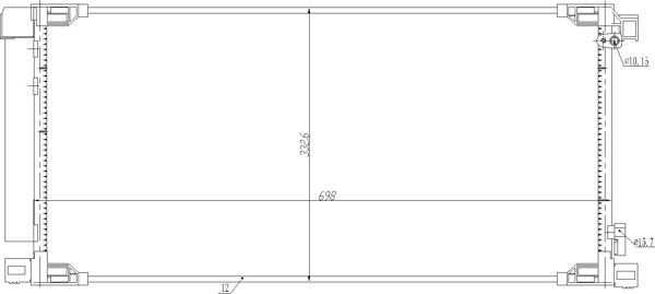 Condenser, air conditioning - 645 315 HART