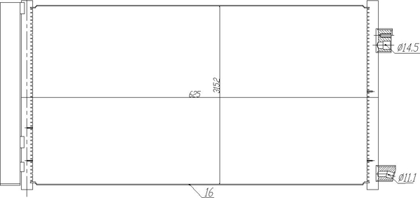 Condenser, air conditioning - 725 090 HART