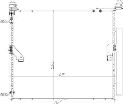 Condenser, air conditioning - 725 095 HART
