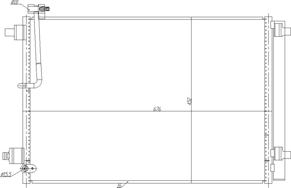 Condenser, air conditioning - 725 101 HART