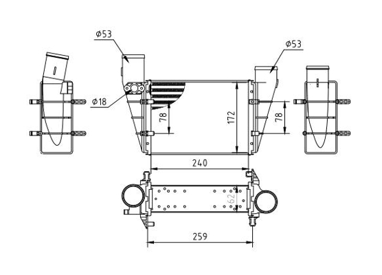 Intercooler - 603 825 HART