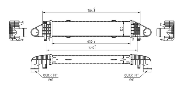Intercooler - 612 537 HART