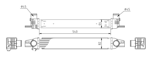 Ladeluftkühler - 613 038 HART